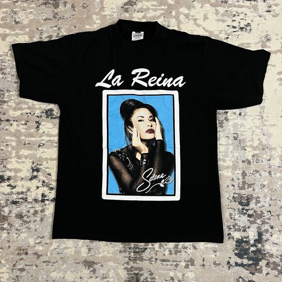Pro Team Other - VTG Selena Quintanilla La Reina The Queen Portrait Rap Tejano T Shirt Sz Large